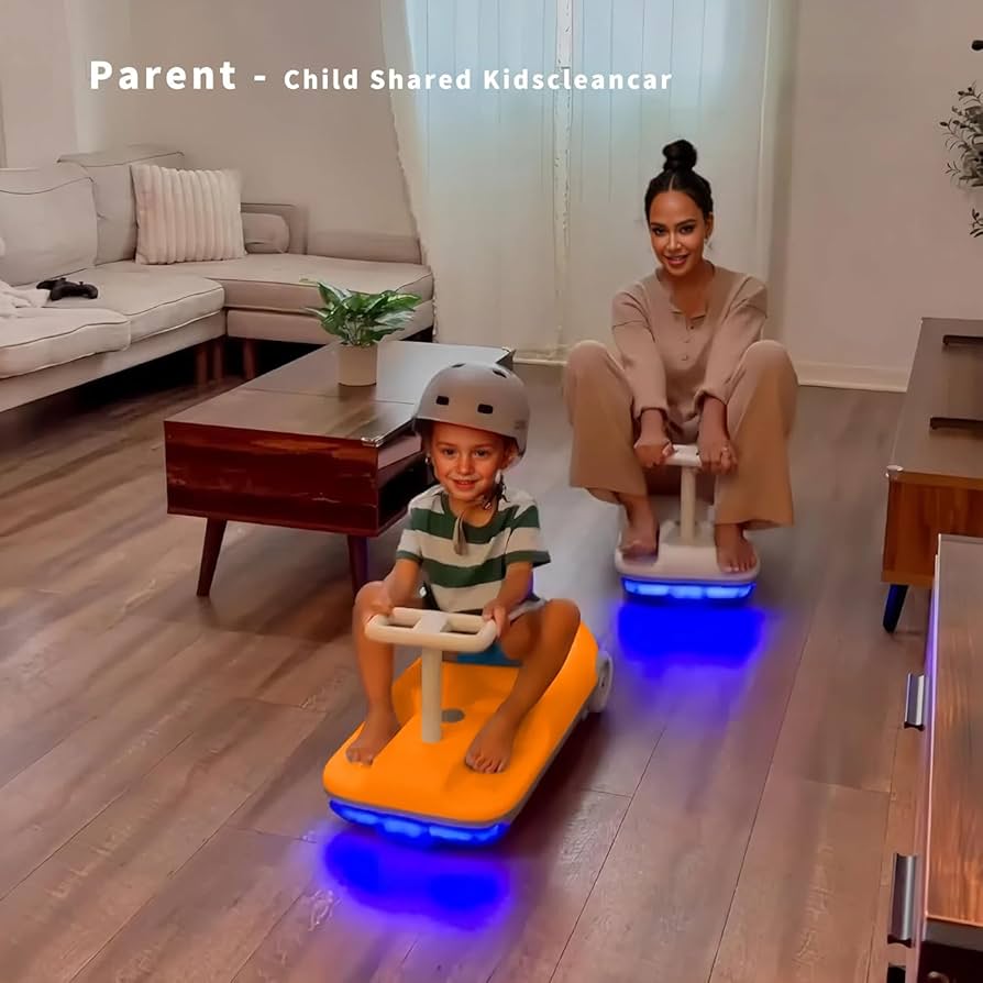 KidsCleanCar™ – Aufsitz-Reinigungsfahrzeug für Kinder | Spielen und Boden gleichzeitig reinigen